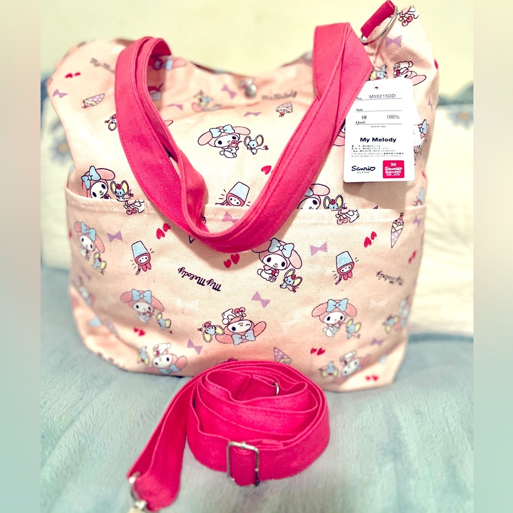 My Melody- by Sanrio Tote Bag Shoulder Bag Handbag Canvas Fabric
